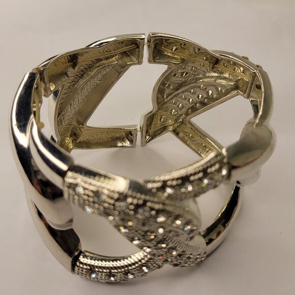 Silver Crystal Stretchy Bracelet - Picture 12 of 15